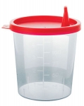 Urinbecher 125 ml mit Schnappdeckel (100 Stck.)